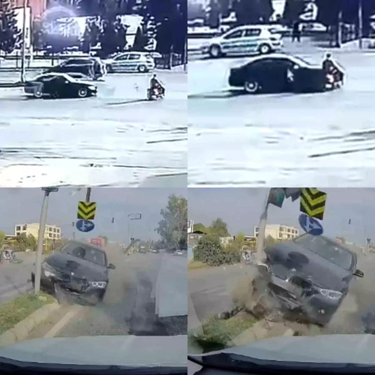 adanada otomobil motosiklete carpti surucu agir yaralandi kSURZHw3.jpg