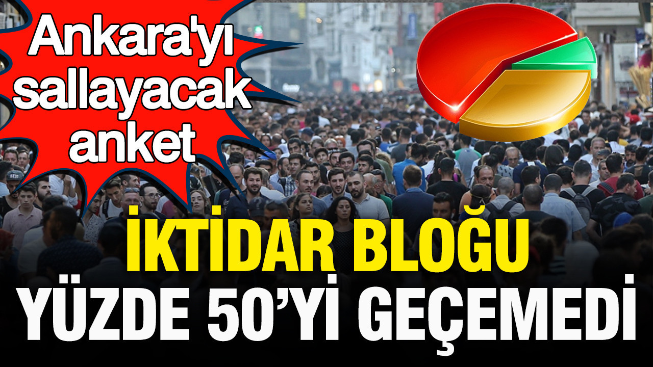 Ankarayi sallayacak anket iktidar blogu yuzde 50yi gecemedi XJkQyBAL
