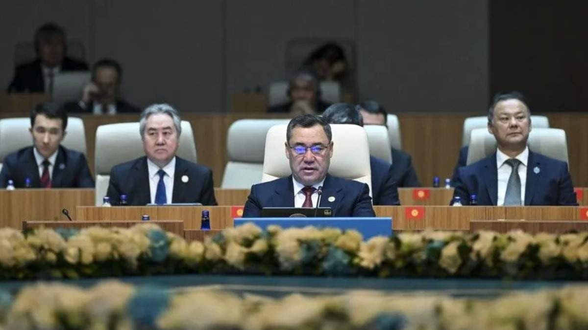 Kırgızistan Cumhurbaşkanı Caparov, TDT Devlet Başkanları Konseyi 13. Zirvesi’nde konuşma gerçekleştirdi